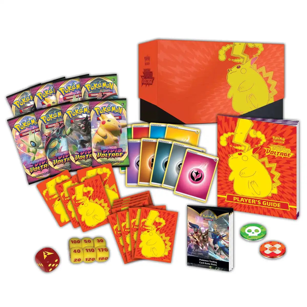 Pokemon Card Sword & Shield 4 Vivid Voltage Elite Pikachu Trainer Box English