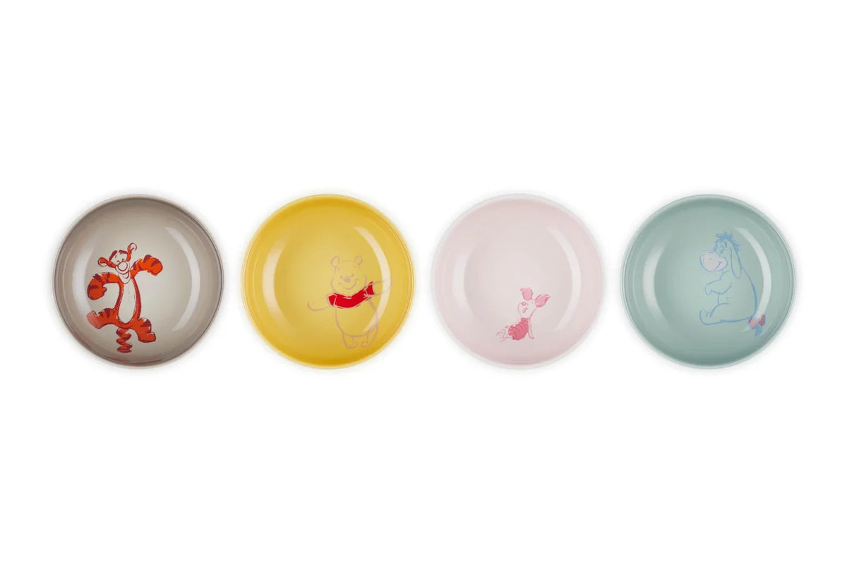 Le Creuset Disney Winnie The Pooh Dish Set 13cm Pack of 4 Official Japan