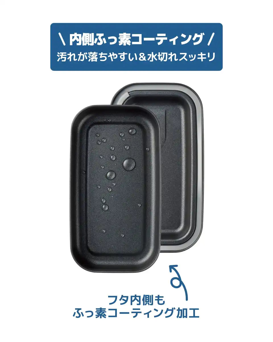 Thermos Silver Aluminum Lunch Box 800ml with Fluorine-Coated Interior DAA-800 SL