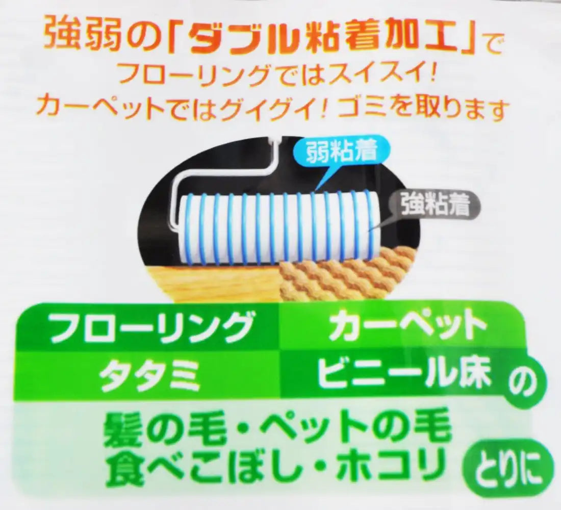 Nitoms Japan Corocoro Spare Tape Floor Clean 8 Rolls 45 Laps Bulk Set 58349