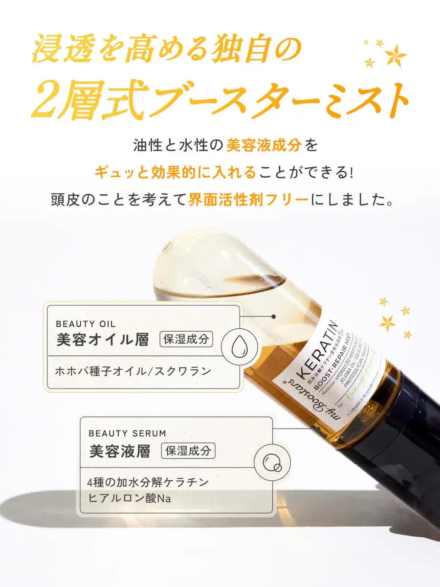 My Boostars Keratin Hair Mist 90ml Damage Repair Treatment