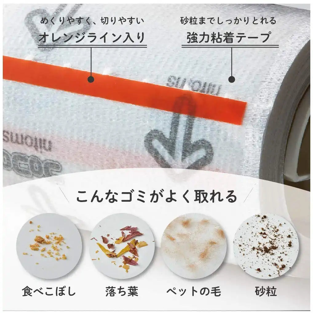 Nitoms Corocoro Japan Mini Car Sand & Pebbles Remover Tape 80Mm 35 Wraps 2 Rolls C0260