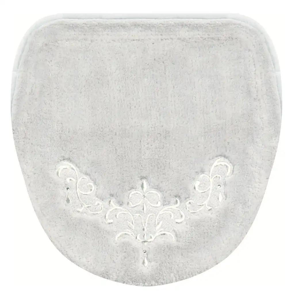 Senko Toilet Lid Cover Silver Gray Japan Rhinestones 17797 - Nynas Shanty Adsorption Sheet Multi-Type