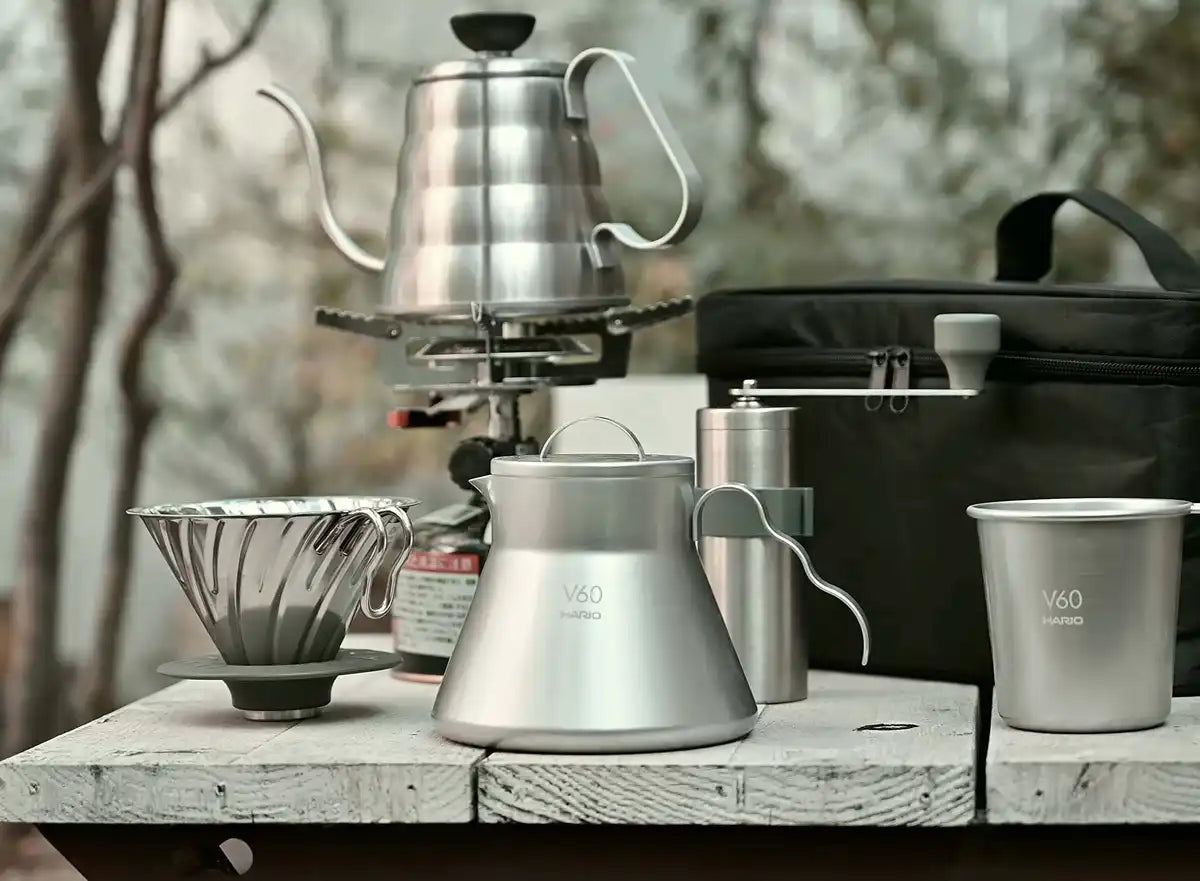 Hario V60 1-4 Cup Silver Dripper Japan
