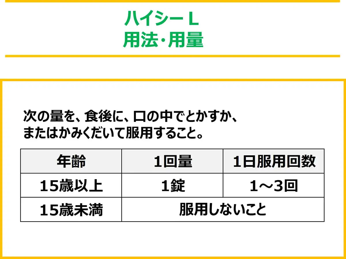 High Sea Hi-See L 100 Tablets From Japan - Third Drug Class