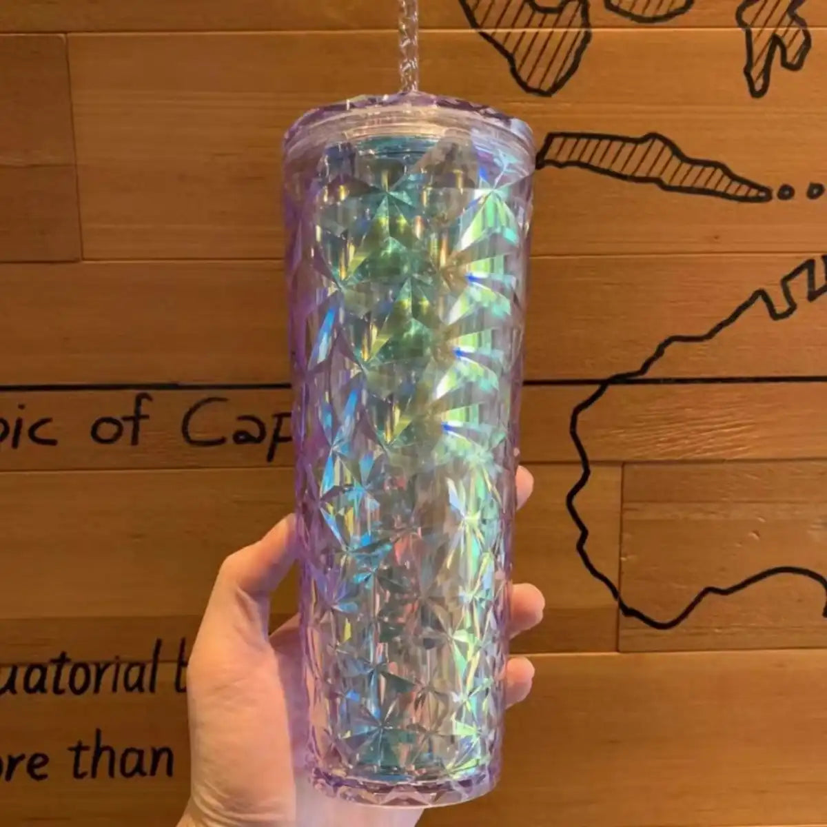 Starbucks 710ml Holiday Tumbler Winter Snowflake Straw Cup