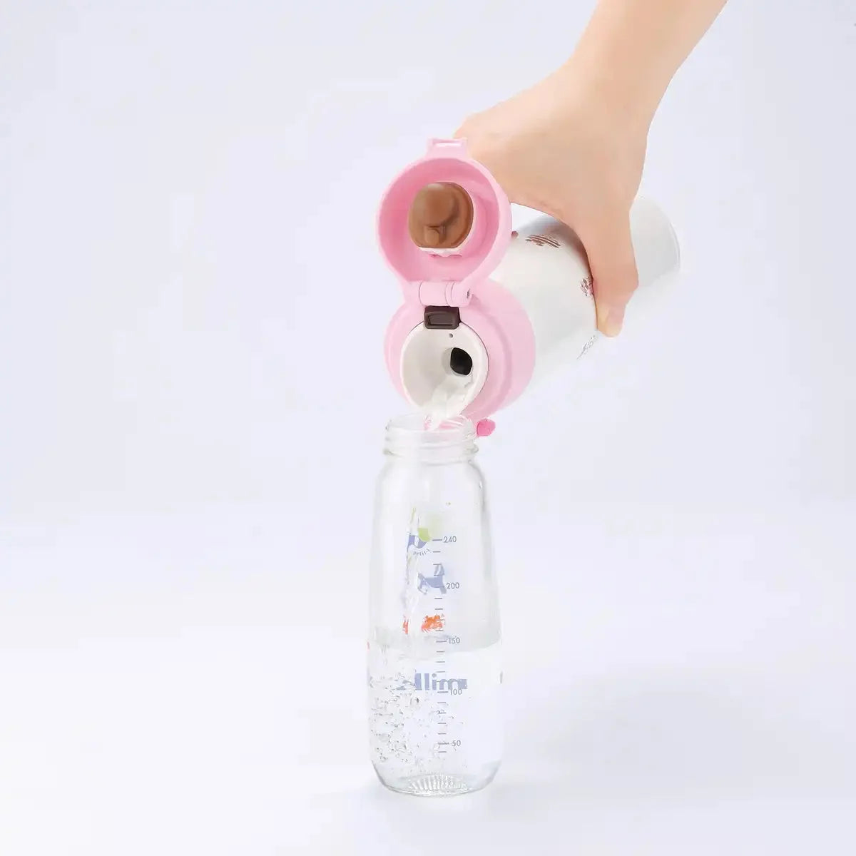 Thermos Jnx-500Ds Light Pink Stainless Steel Bottle for Formula Prep
