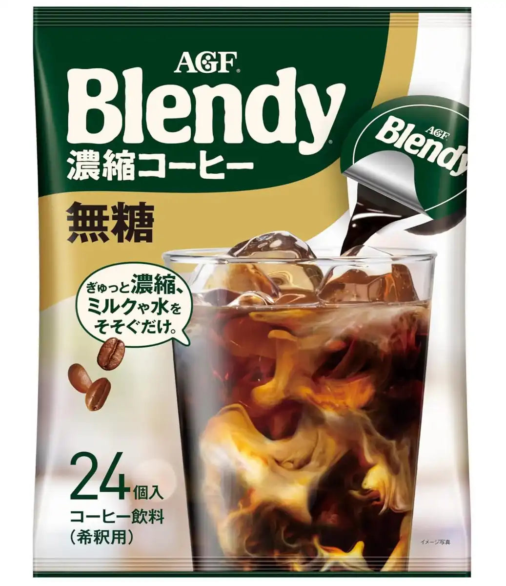 Ajinomoto Agf Blendy Potion Coffee Non Sugar 24 Sticks - Sugar-Free Potion Type Coffee