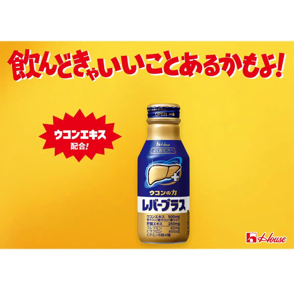 The Power Of Turmeric: House Wellness Foods Turmeric Lever Plus 100Ml X 6 Bottles (40Mg Curcumin 400Mg Bisaclon 4 B Vitamins) 500Mg Turmeric Extract (Autumn Purple Spring) 250Mg Liver Extract - Japan