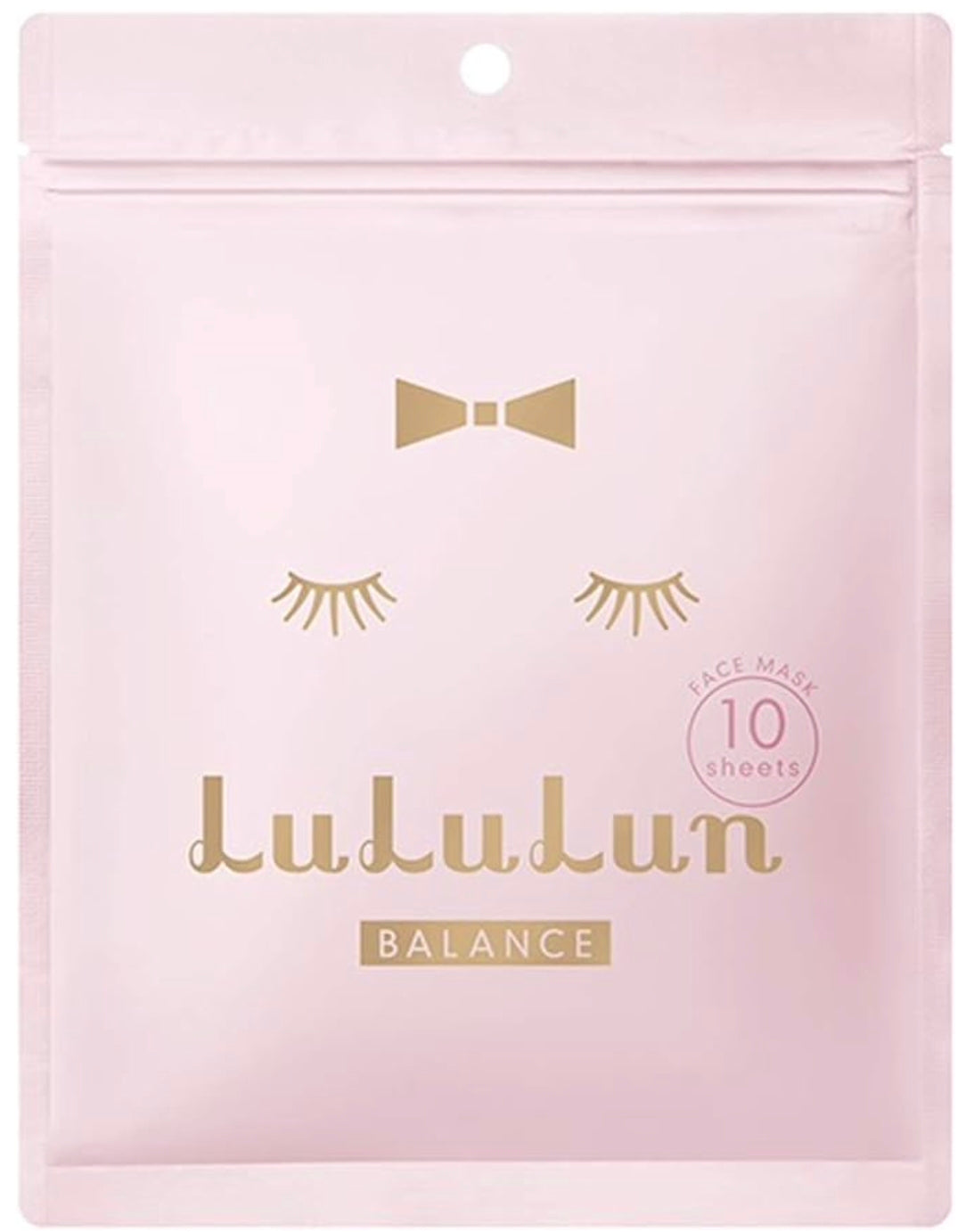 Lululun Pink Balanced Moisturizing Facial Sheet Mask - Pack of 10