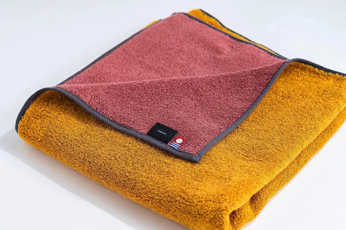 Imabari Hand Towel 5-Color Set 34X35Cm Japan | Reversible Quality Plain Towel For Kitchen Yoga Gym Bathing Spa