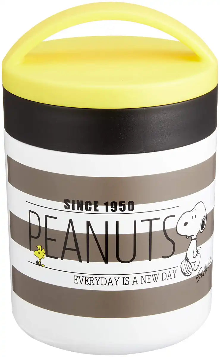 Skater Japan Insulated Soup Jar 300Ml Snoopy Monochrome Peanuts
