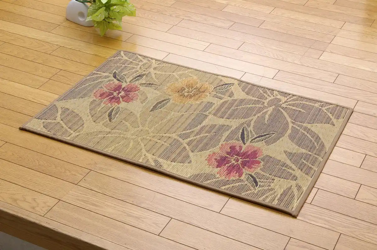 Ikehiko Corporation Igusa Entrance Mat 60X90Cm Beige Urethane Back Made In Japan #8817660