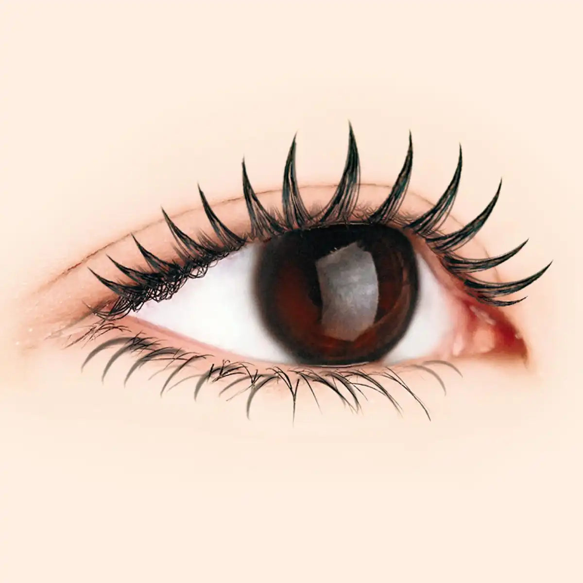 Canmake Metal Look Mascara V01 Black 4.0G - Volume & Curl Retention