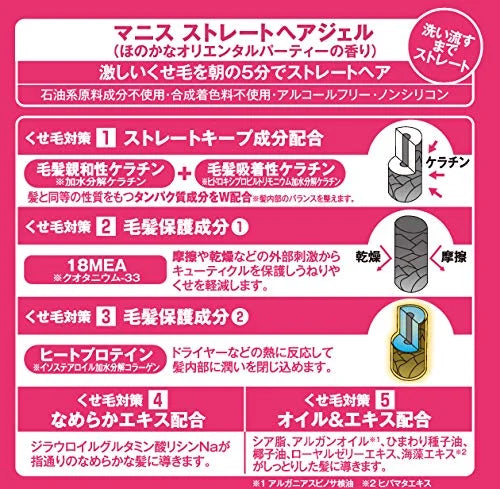Manis Japan Straight Hair Gel | Premium Styling Product