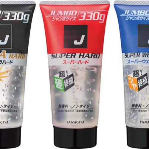 Yanagiya Main Store J Super Hard Gel 330G Long-lasting Hair Hold