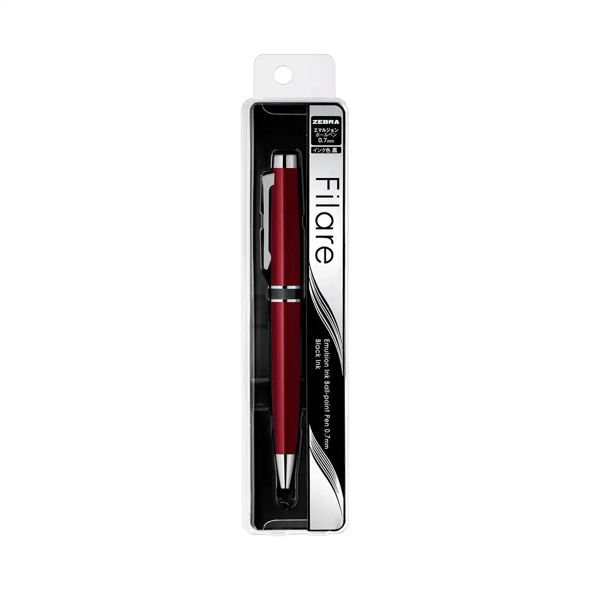Zebra Japan Permanent Ballpoint Pen Filare 0.7 Red P-Ba68-R