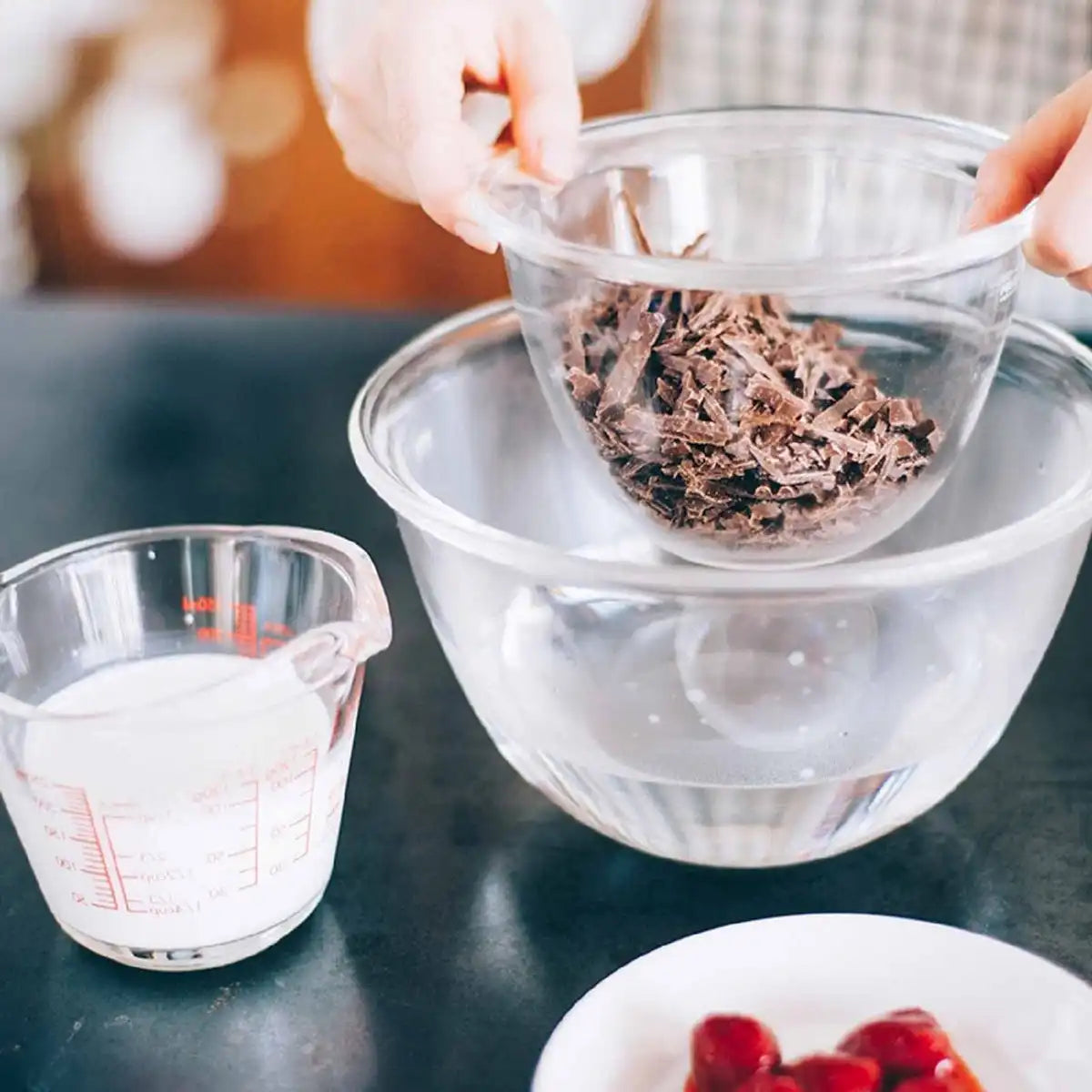 Hario Japan Heat Resistant Glass Bowl 1500Ml Buono Kitchen Mxp-150-Bk Clear