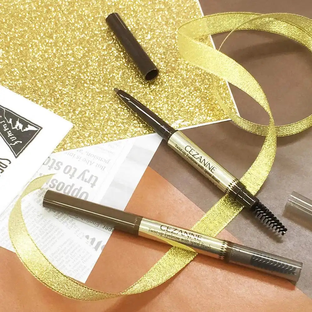 Cezanne Deep Brown Eyebrow Extension 0.23g with Brush - Waterproof Long-Lasting