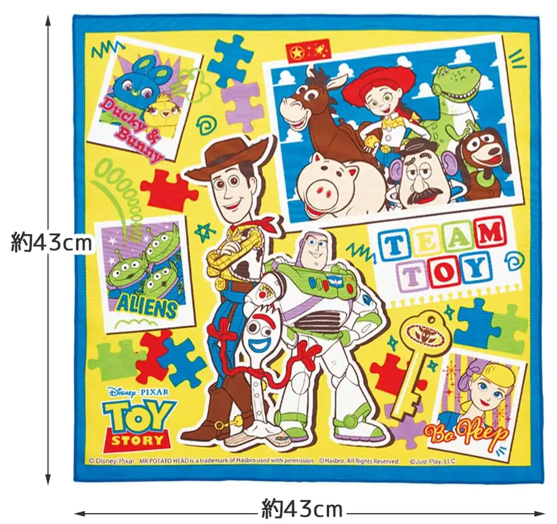 Skater Kids Toy Story Lunch Box and Cloth Set 43x43cm Made in Japan