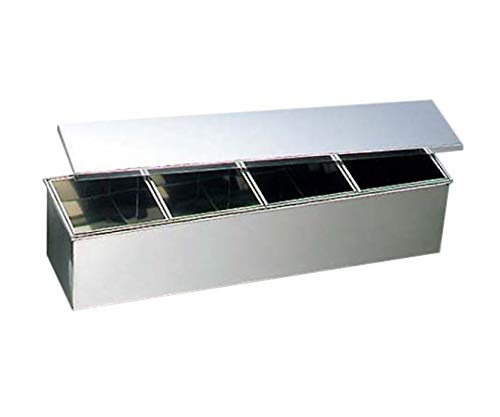 Nozaki Seisakusho Stainless Steel Yakumi Seasoning Container 4 Compartments