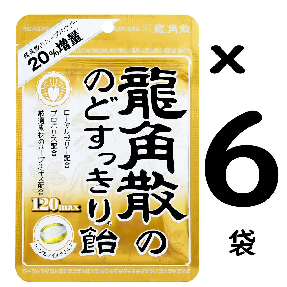 Ryukakusan Throat Refreshing Candy 88G 6 Bags Japan