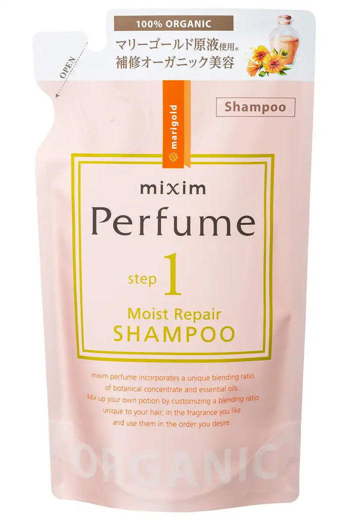 Mixim Perfume Moisture Repair Shampoo Refill with Organic Flower Oil 350ml