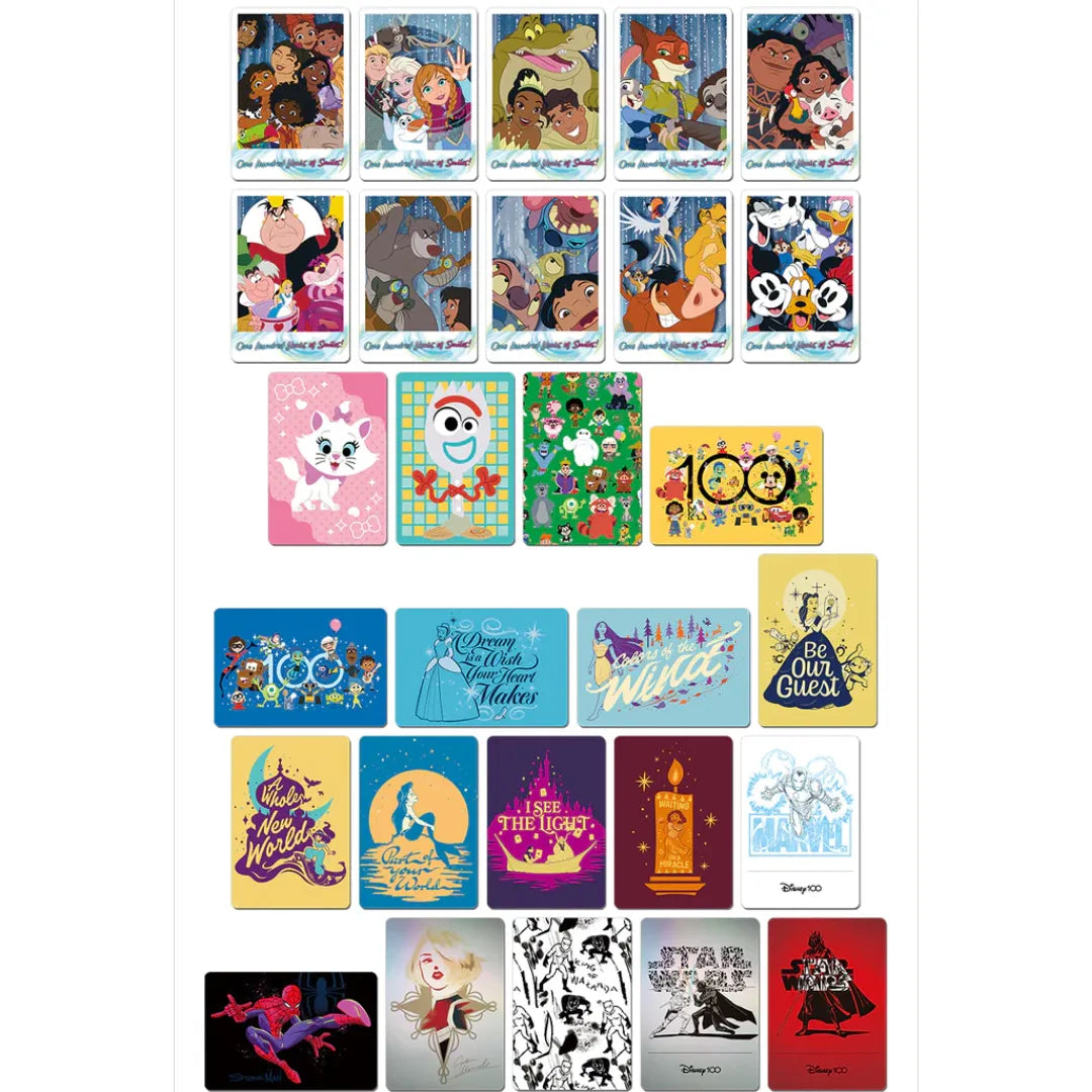 Bandai Disney 100 Wonder Card Collection Box 20 Packs Japan