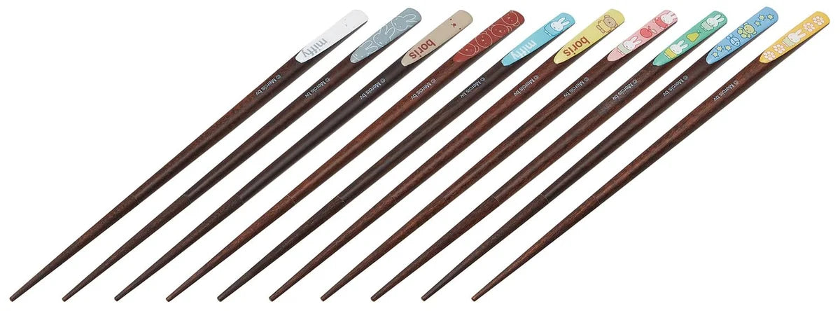 Skater Tensuge Miffy Chopsticks Set 10 Pairs 21cm Gift Box Souvenir
