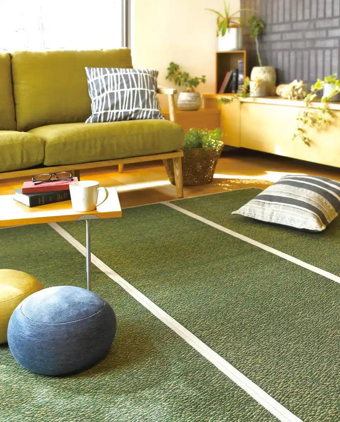 Hagihara Rush Green 180Cm X 240Cm Center Rug Japan Shine 81938721