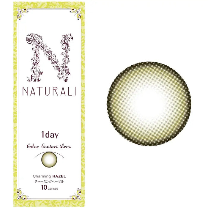 Naturali Color Contacts 1 Day Charming Hazel 10Pcs Dia14.2 Power 0.50 Japan