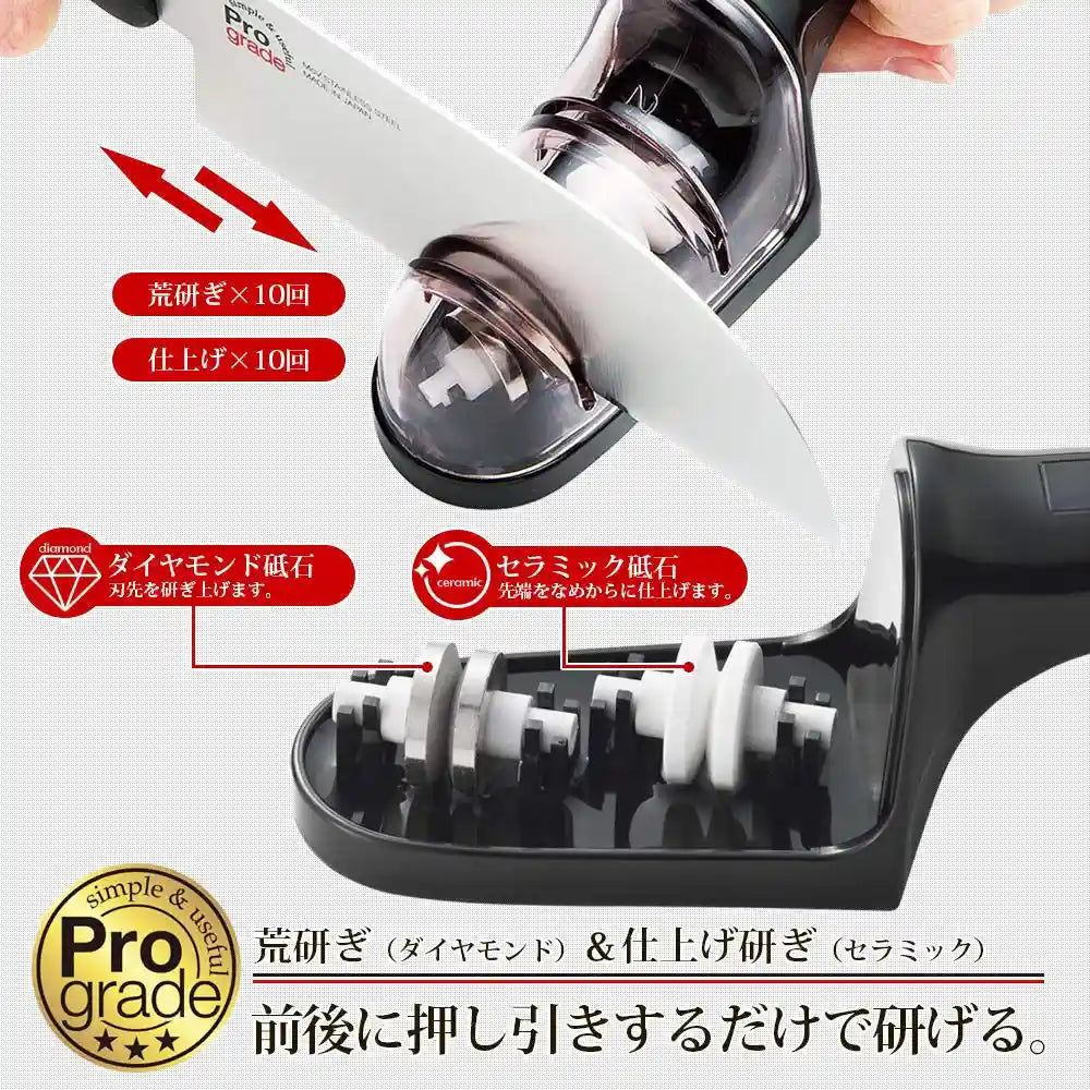 Shimomura Kougyou Japan Professional Double Sharpener Water Sharpener Pg-608 Niigata Tsubamesanjo