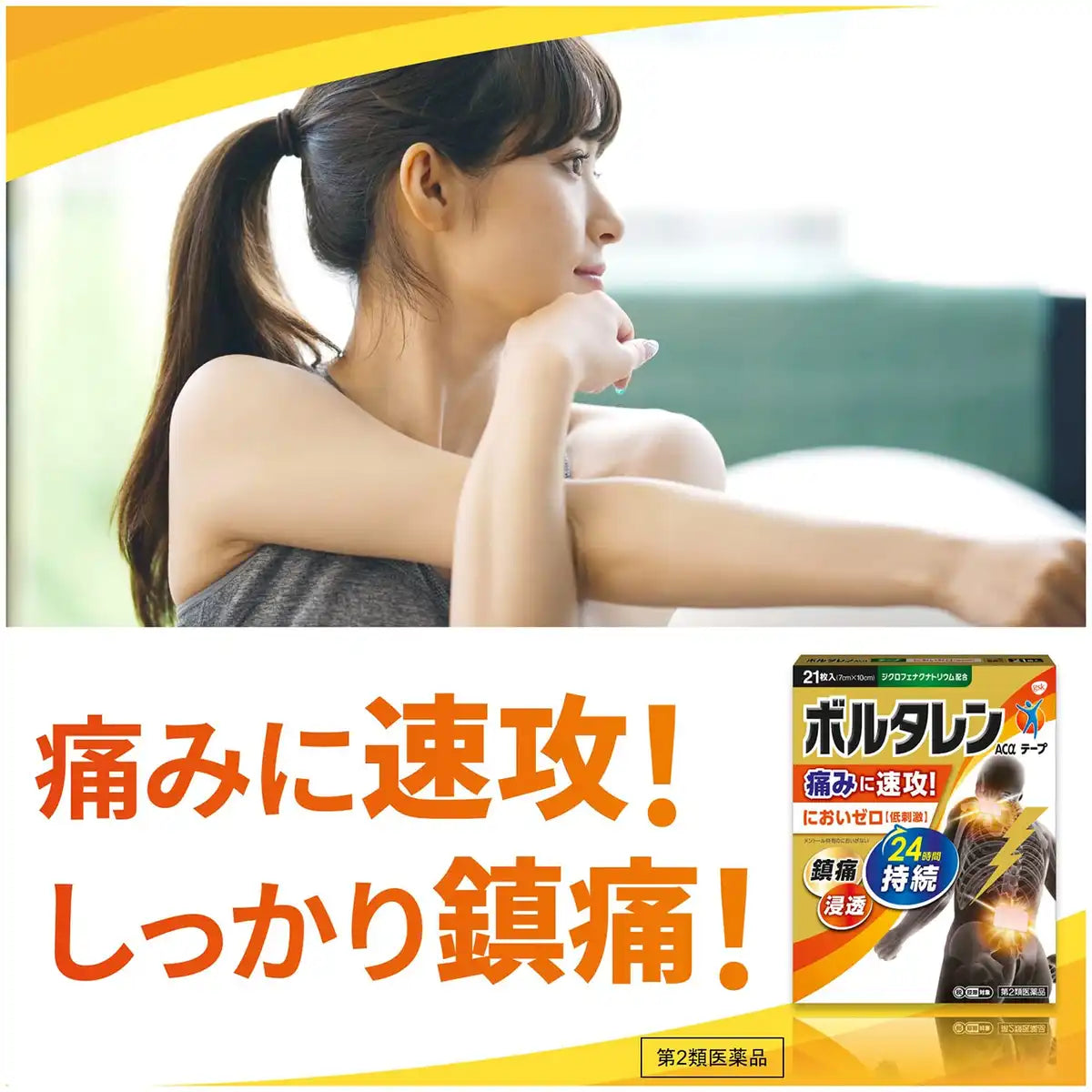 Voltaren Acα Tape 21 Sheets - Second-Class Otc Drug In Japan - Self-Medication Tax System
