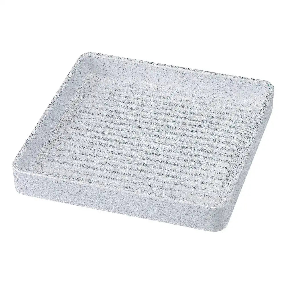 Fukui Craft Square Meat Plate 20㎝ - Silver