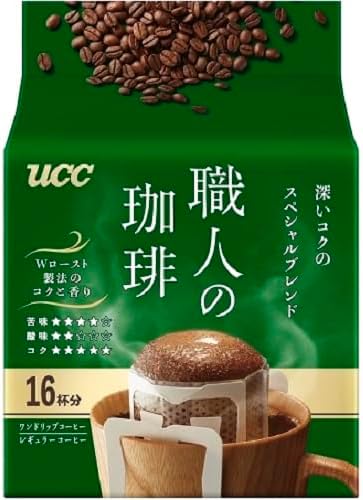 Ucc Artisans Coffee Mélange Spécial Riche et Intense Drip 16 Sachets