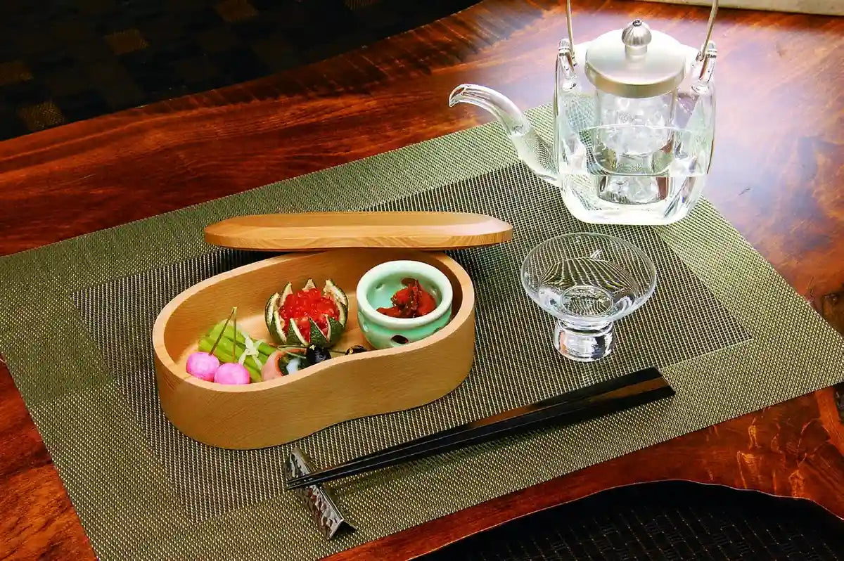Yamaco White Wood Hollow Cooking Box 27448 From Japan For Broad Beans