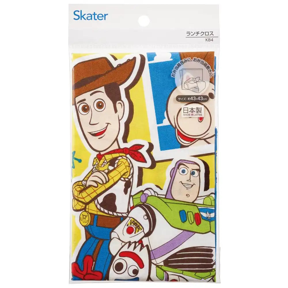 Skater Kids Toy Story Lunch Box and Cloth Set 43x43cm Made in Japan