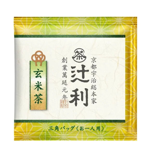 Tsujiri Genmaicha Brown Rice Tea 50 Triangle Bags - Brown Rice Tea From Japan