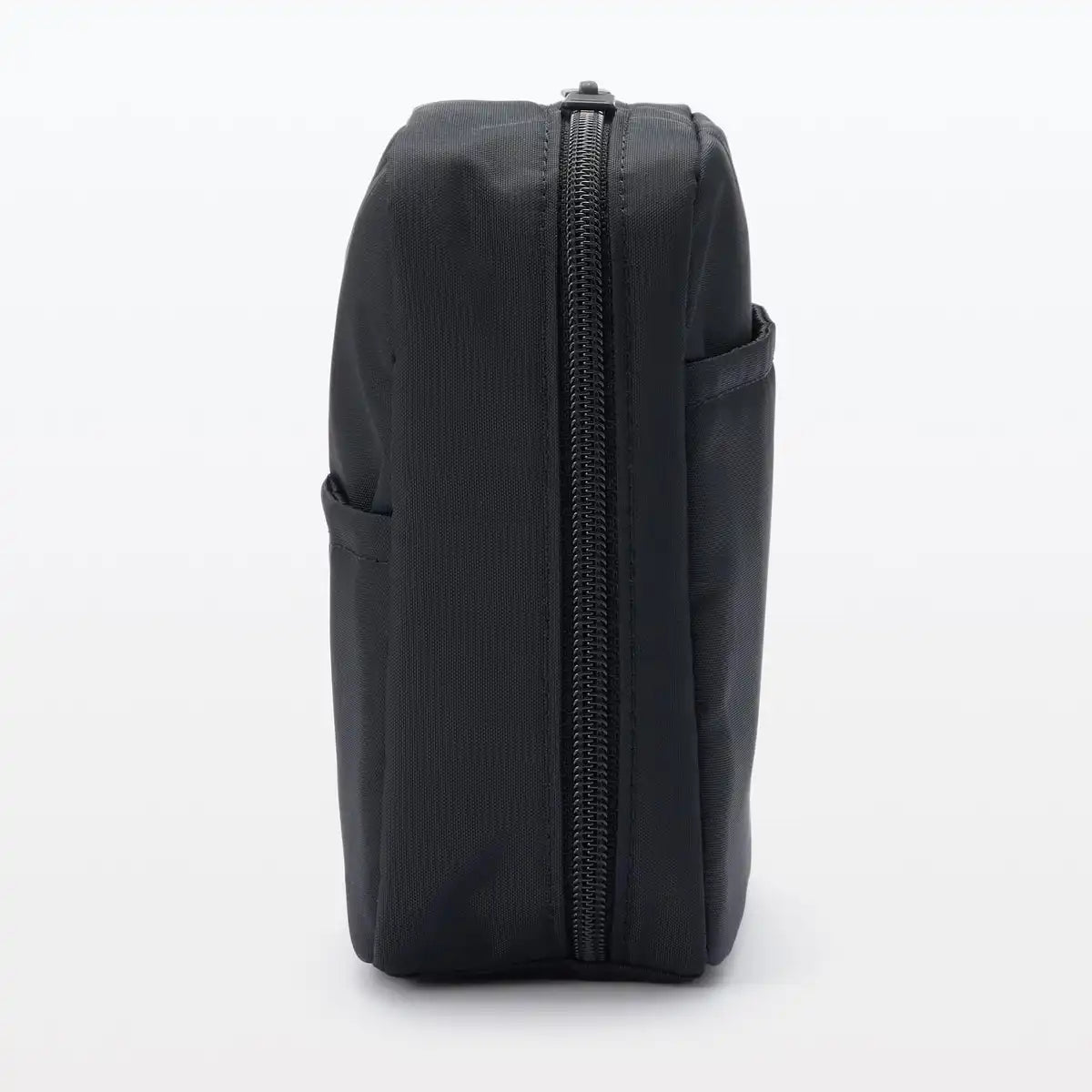 Muji Black Nylon Makeup Pouch 16x14x6cm 83458270 Travel Organizer