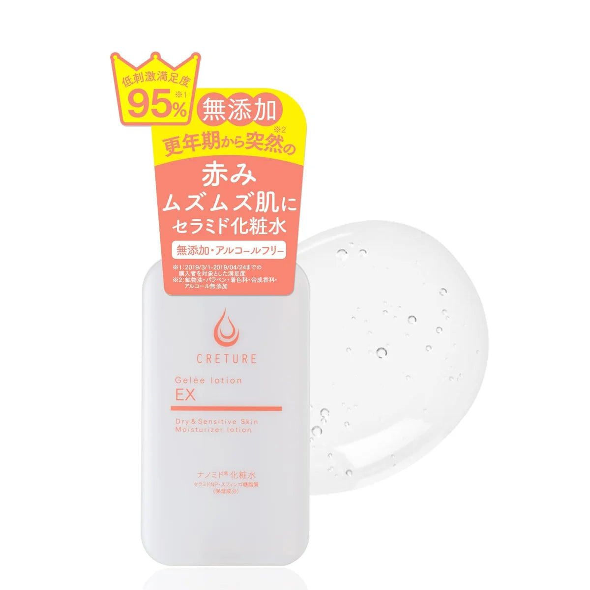 Doctor Re9 Creture Jelly Lotion Ex 60ml - Soulage les rougeurs et démangeaisons de la ménopause