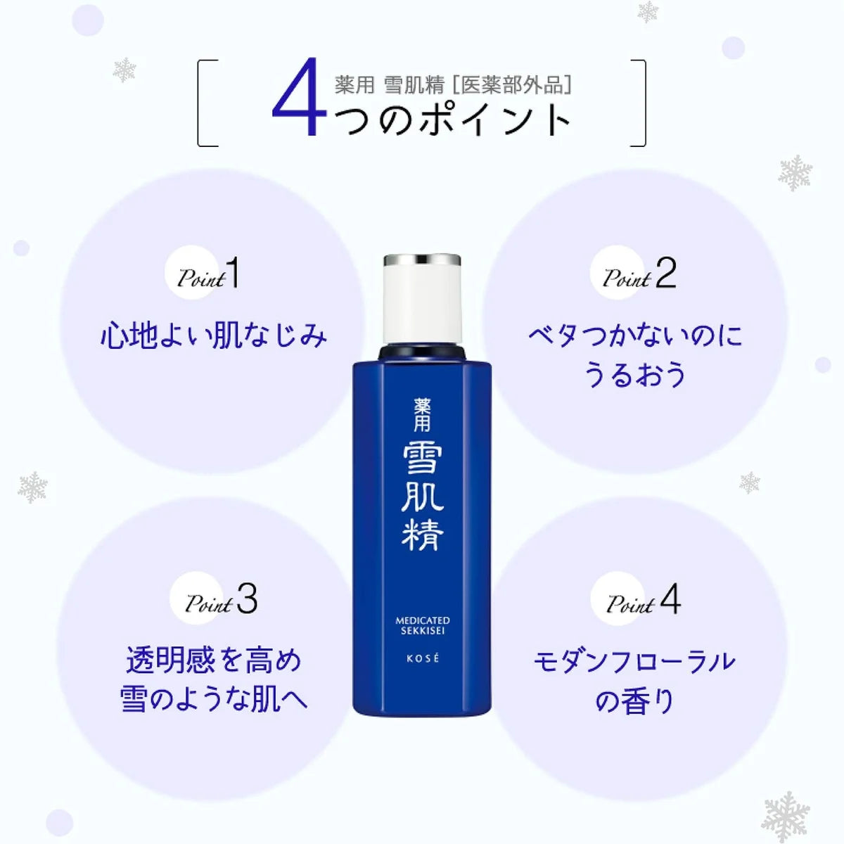 Sekkisei Medicated Liquid Normal 500Ml - Quasi-Drug Skin Care Solution