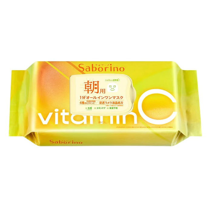 Saborino Japan Mezama Sheet Bitatto Mask C - 30 Sheets 1 Min All-In-One Morning Mask