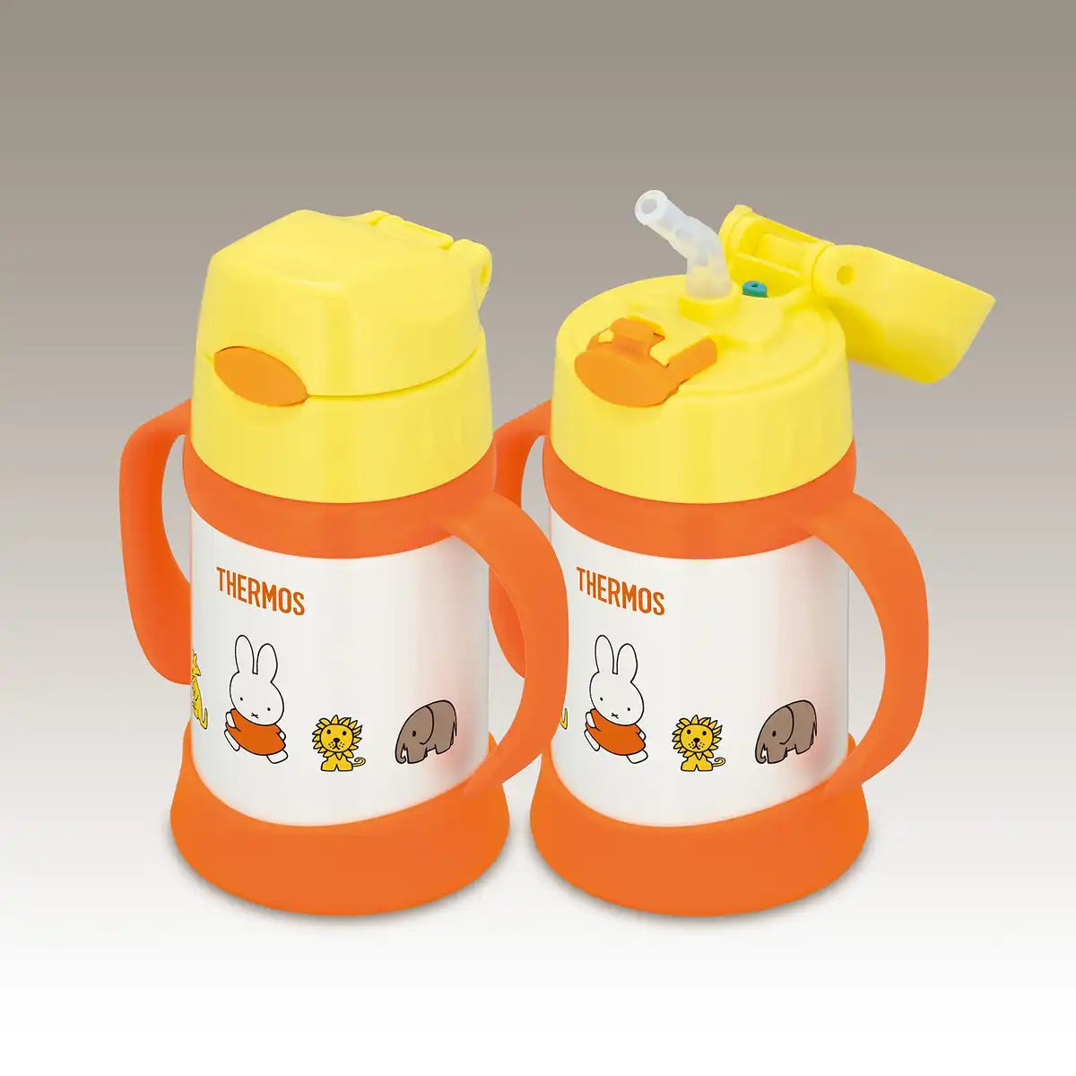 Thermos Baby Straw Mug 250ml Vacuum Insulated Leak-Proof Suitable for 9 Months & Up - Yellow
