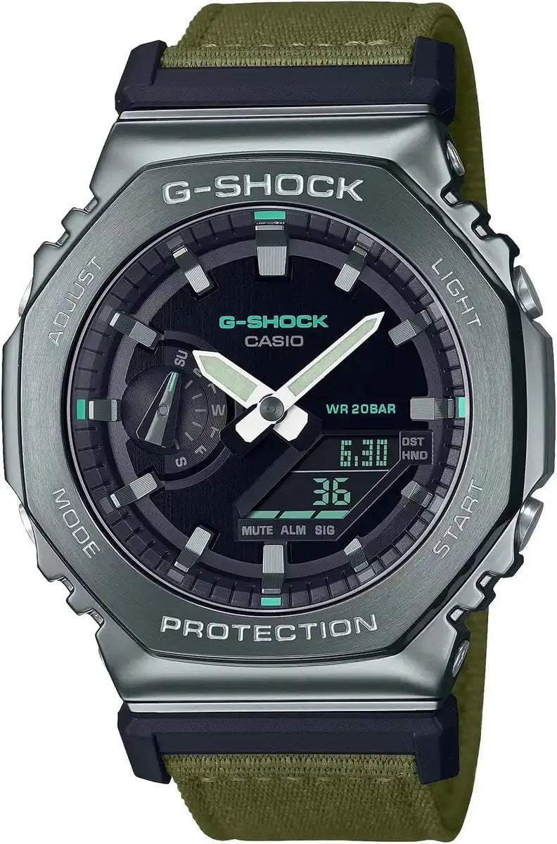 G-SHOCK GM-2100GC-1AJF Metal Cover Black Limited Edition Watch - Cross Band Olive Green
- 4549526344503
