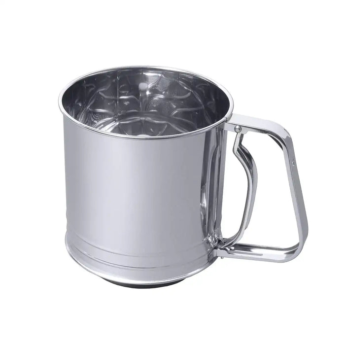 Pearl Metal Kinzoku Ee Sweets Stainless Steel Double Net Automatic Powder Sieve D-4724 Made In Japan