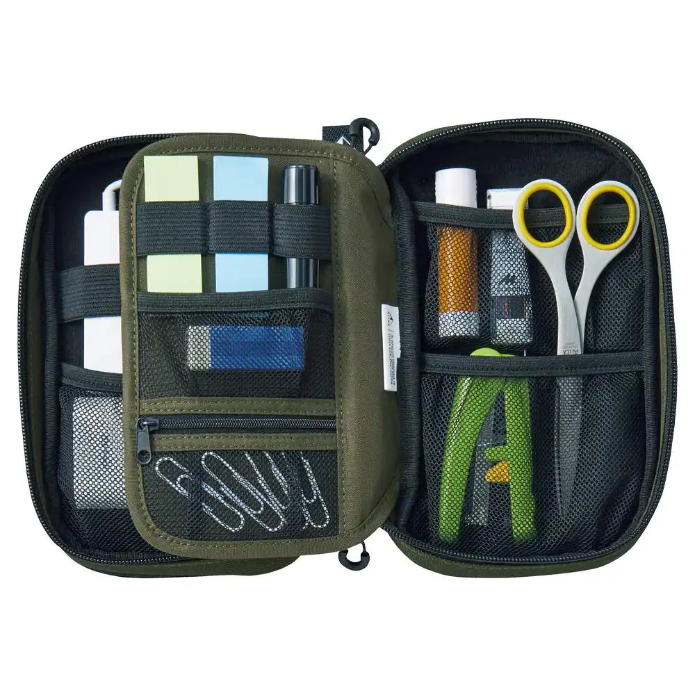 Lihit Lab Japan Cordura Tool Pouch Double Pen Pouch A7765-24 Black