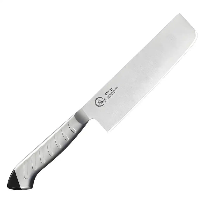 Ryuji Molybdenum Steel Nakiri Knife Black