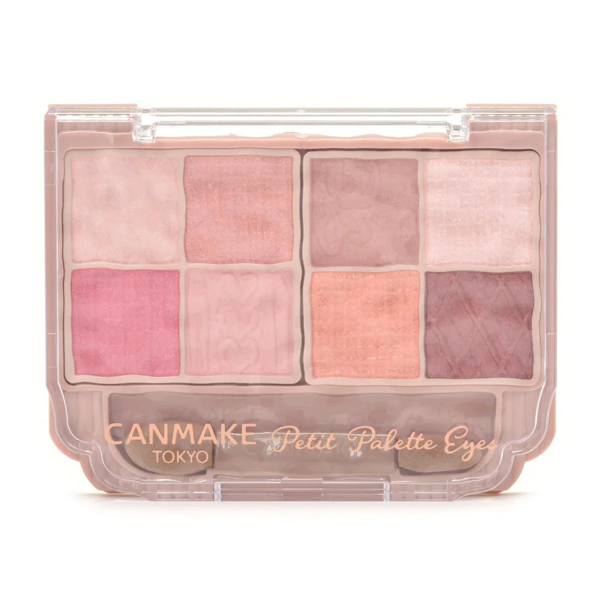 Canmake Petit Palette Eyes 05 Strawberry Peche 2g Coral Eyeshadow with Applicator