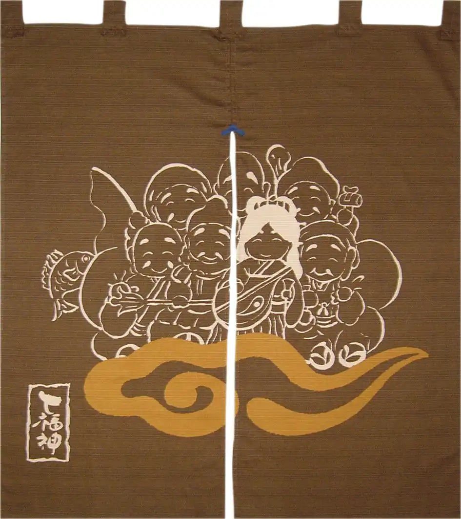Maeda Dyeing Japan Seven Lucky Gods Engi Noren 037618