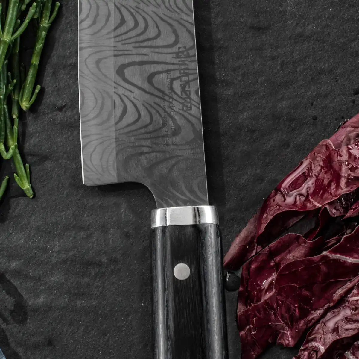 Kyocera Japan Kitchen Knife Santoku 18Cm Wooden Handle Free Sharpening Ticket Ktn-180-Hip